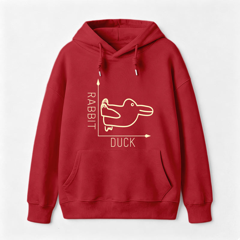 Rabbit or Duck Funny Hoodie