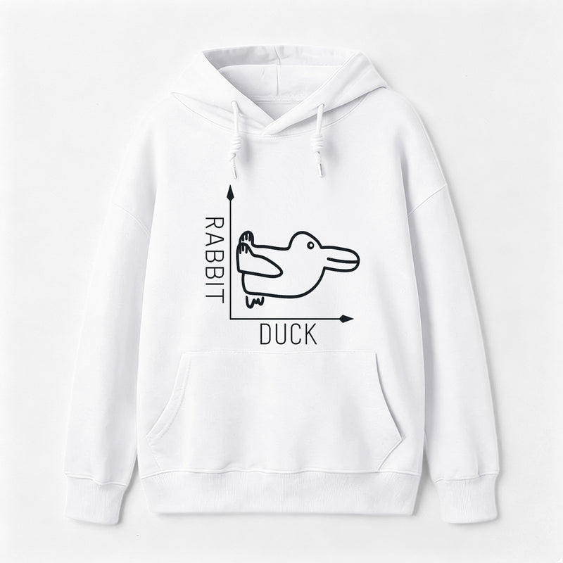 Rabbit or Duck Funny Hoodie