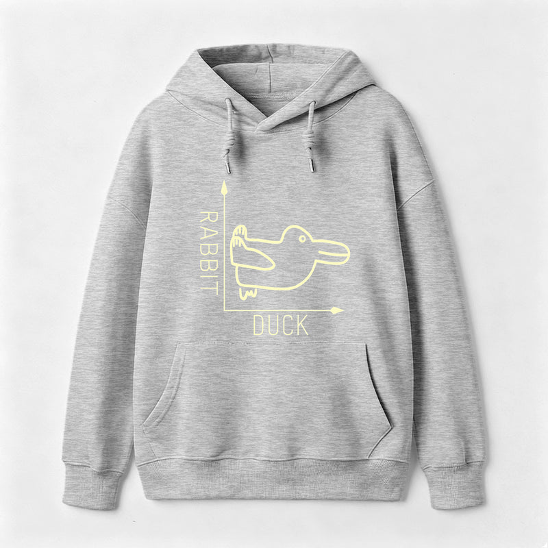 Rabbit or Duck Funny Hoodie