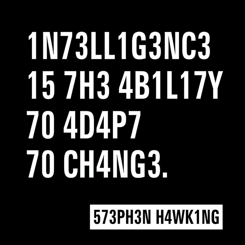 Intelligence - Stephen Hawking Science Hoodie