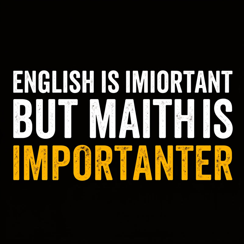 English is important but Math is importanter Hoodie