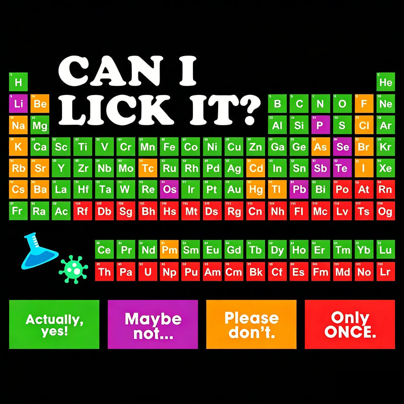 Can I Lick It Periodic Table Hoodie