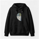 Distressed Fibonacci Spiral Graphic Hoodie