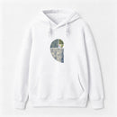 Distressed Fibonacci Spiral Graphic Hoodie
