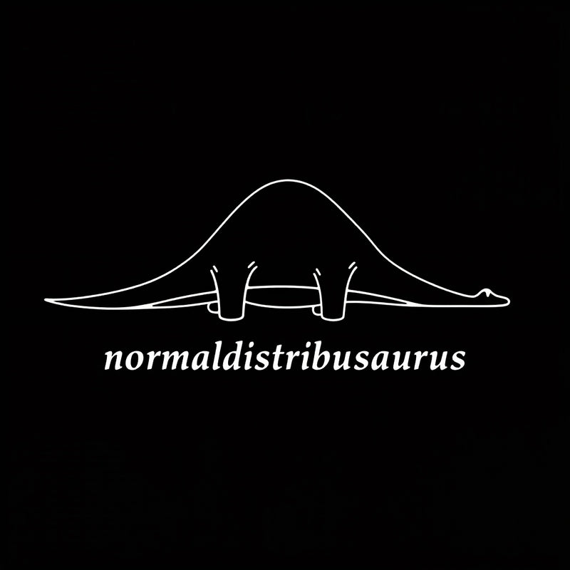 Normal Distribution Dinosaur Hoodie