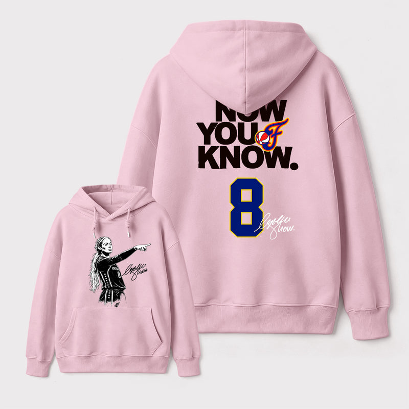 Sophie Cunningham Now You Know Double-Sided Basketball Graphic Hoodie