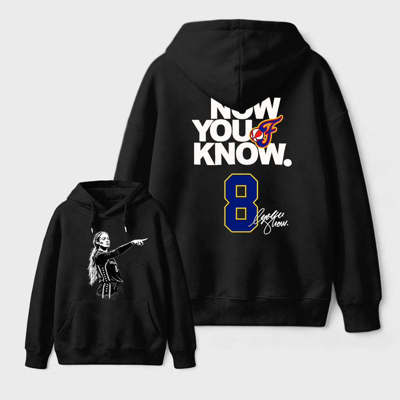 Sophie Cunningham Now You Know Double-Sided Basketball Graphic Hoodie