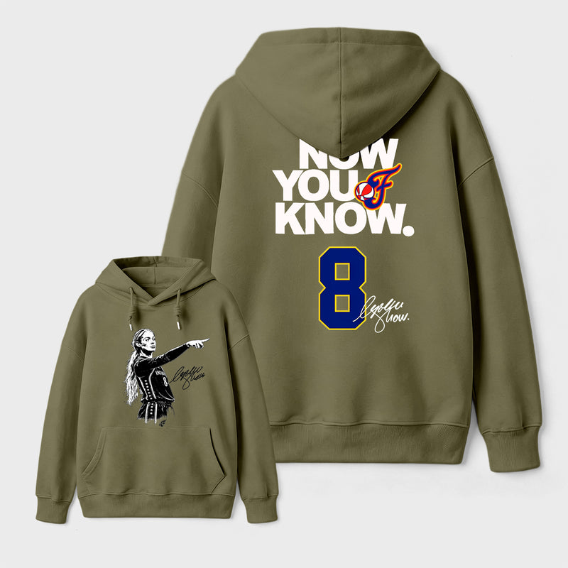 Sophie Cunningham Now You Know Double-Sided Basketball Graphic Hoodie