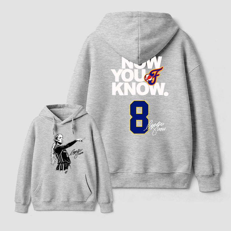 Sophie Cunningham Now You Know Double-Sided Basketball Graphic Hoodie