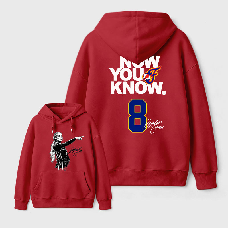 Sophie Cunningham Now You Know Double-Sided Basketball Graphic Hoodie