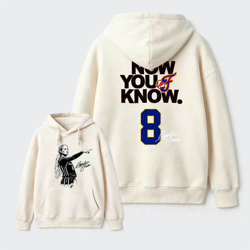 Sophie Cunningham Now You Know Double-Sided Basketball Graphic Hoodie