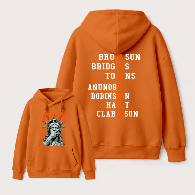 NewYork 2 Side Basketball Fans Hoodie