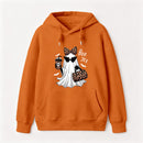 Boo-Jee Leopard Ghost Funny Fall Halloween Hoodie