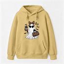 Boo-Jee Leopard Ghost Funny Fall Halloween Hoodie