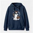 Boo-Jee Leopard Ghost Funny Fall Halloween Hoodie