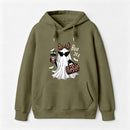 Boo-Jee Leopard Ghost Funny Fall Halloween Hoodie