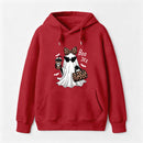 Boo-Jee Leopard Ghost Funny Fall Halloween Hoodie