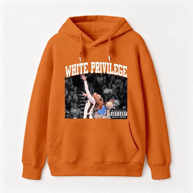 White Privilege Graphic Funny Basketball Meme Hoodie