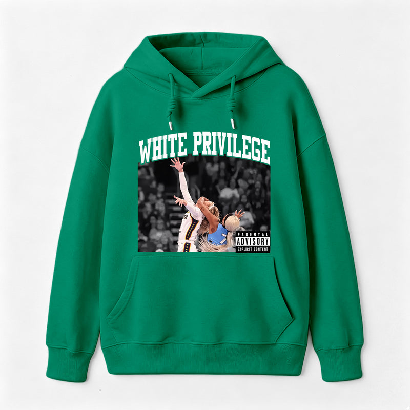 White Privilege Graphic Funny Basketball Meme Hoodie