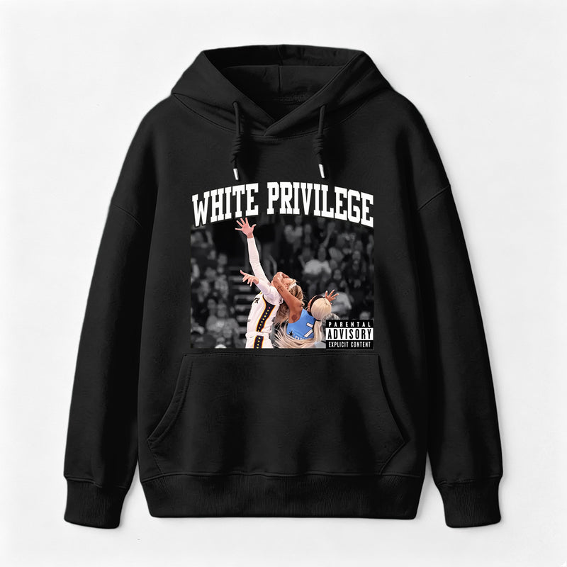 White Privilege Graphic Funny Basketball Meme Unisex Hoodie