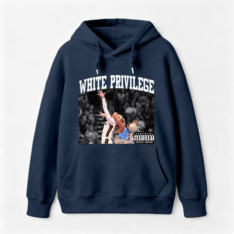 White Privilege Graphic Funny Basketball Meme Hoodie