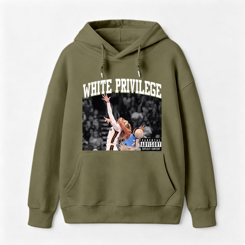 White Privilege Graphic Funny Basketball Meme Hoodie