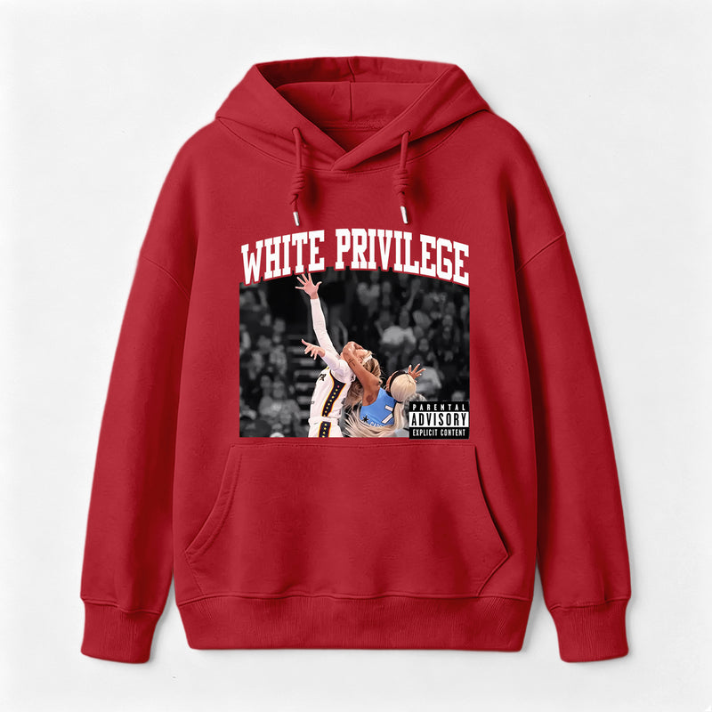 White Privilege Graphic Funny Basketball Meme Hoodie