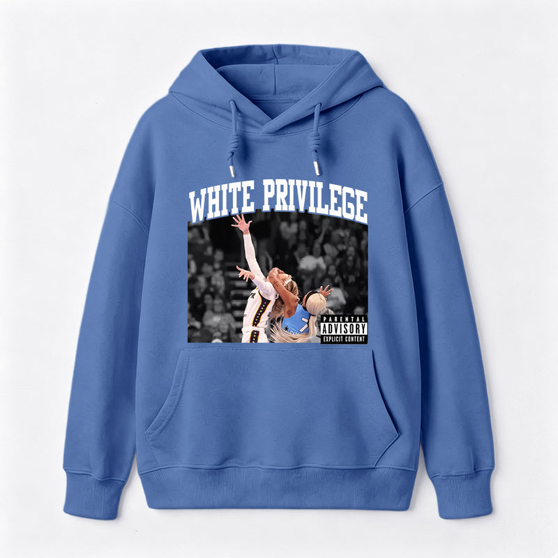 White Privilege Graphic Funny Basketball Meme Hoodie