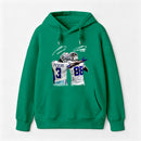 Vintage Close-Up Football Athlete Signature Graphic Hoodie