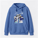 Vintage Close-Up Football Athlete Signature Graphic Hoodie