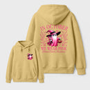 In October We Wear Pink Ghost Halloween Breast Cancer Awareness Hoodie