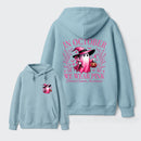 In October We Wear Pink Ghost Halloween Breast Cancer Awareness Hoodie