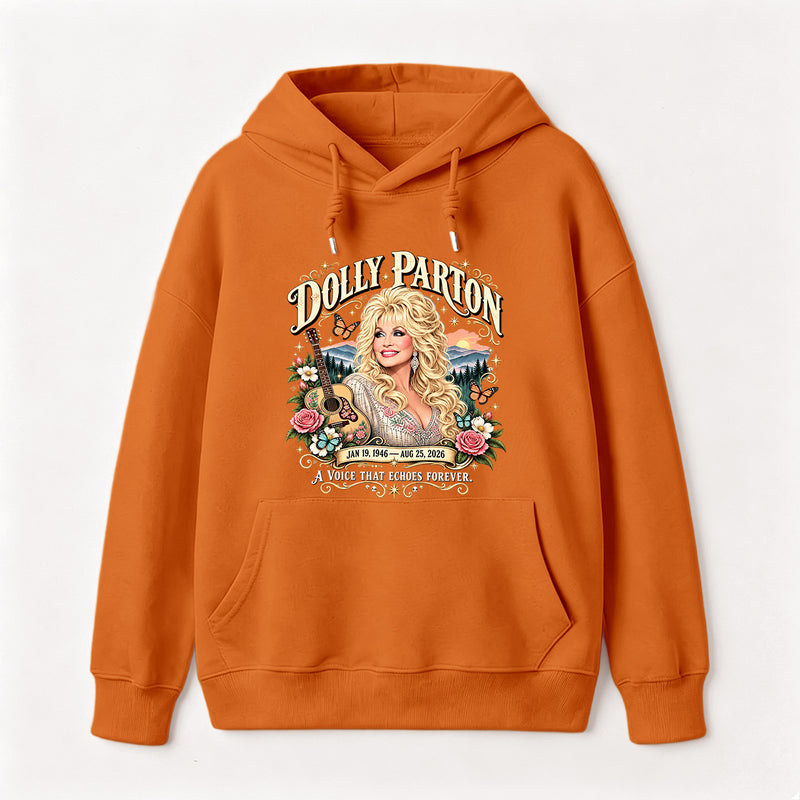 Country Music Tribute Dolly Parton Style Memorial Hoodie