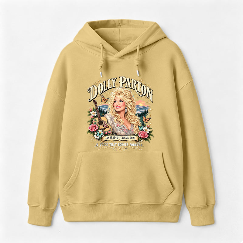 Country Music Tribute Dolly Parton Style Memorial Hoodie