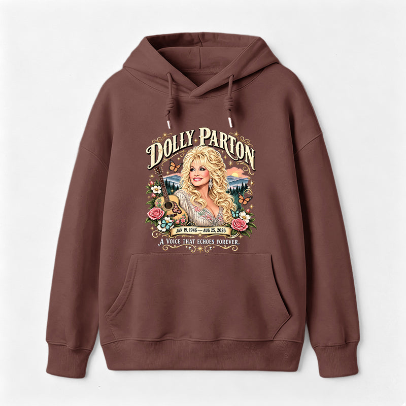 Country Music Tribute Dolly Parton Style Memorial Hoodie