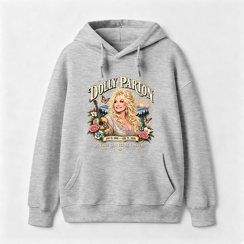 Country Music Tribute Dolly Parton Style Memorial Hoodie