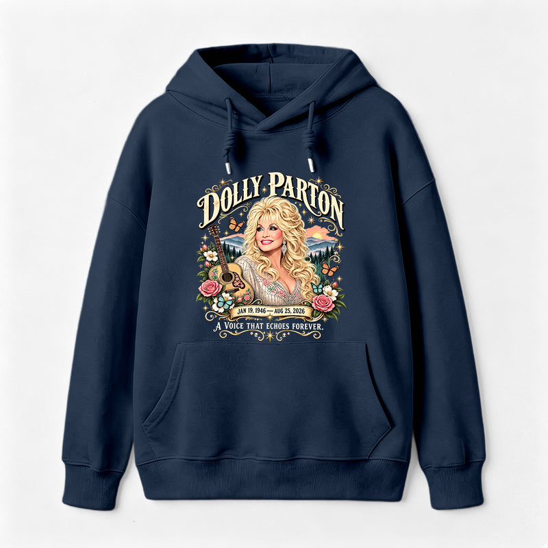 Country Music Tribute Dolly Parton Style Memorial Hoodie