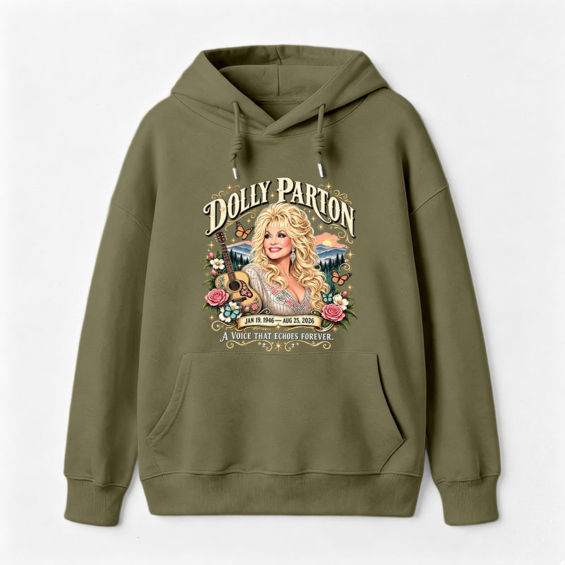 Country Music Tribute Dolly Parton Style Memorial Hoodie