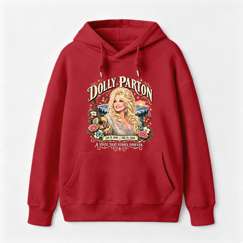 Country Music Tribute Dolly Parton Style Memorial Hoodie