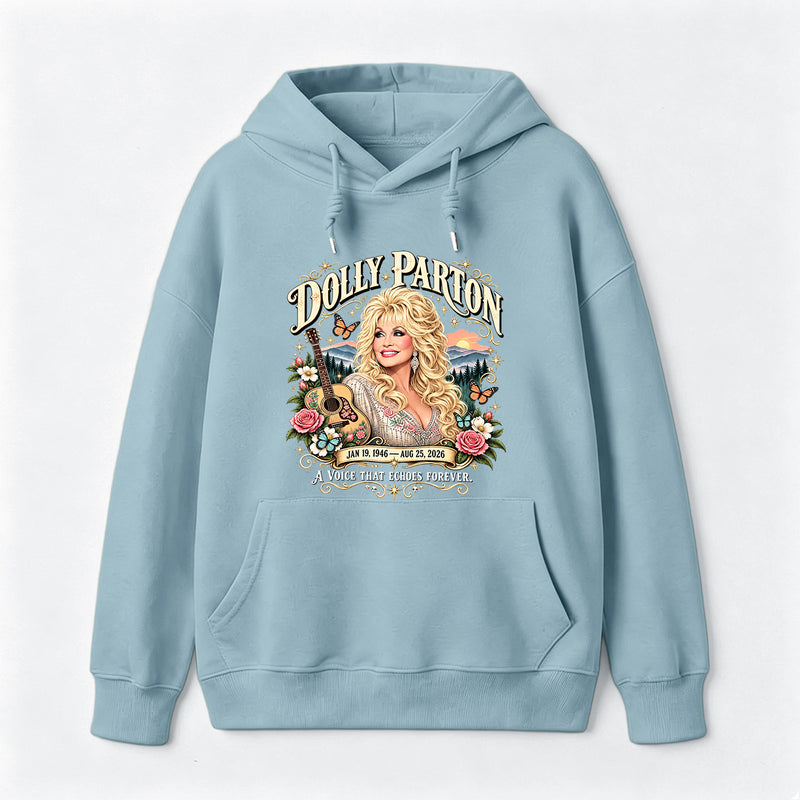 Country Music Tribute Dolly Parton Style Memorial Hoodie