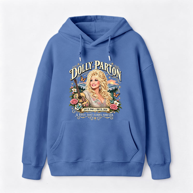 Country Music Tribute Dolly Parton Style Memorial Hoodie