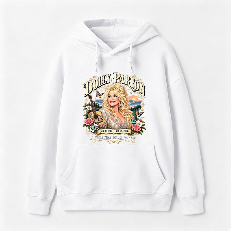 Country Music Tribute Dolly Parton Style Memorial Hoodie