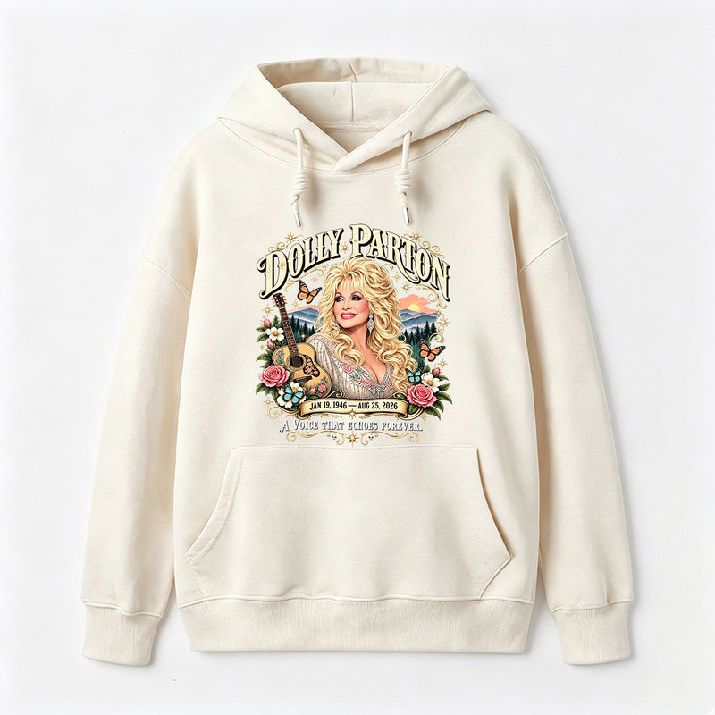 Country Music Tribute Dolly Parton Style Memorial Hoodie