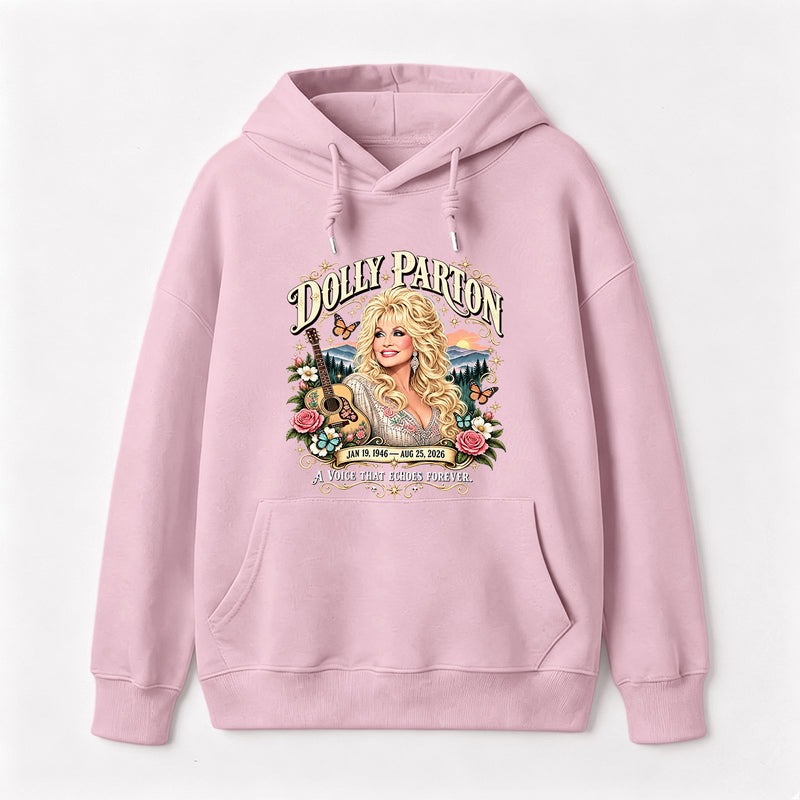 Country Music Tribute Dolly Parton Style Memorial Hoodie