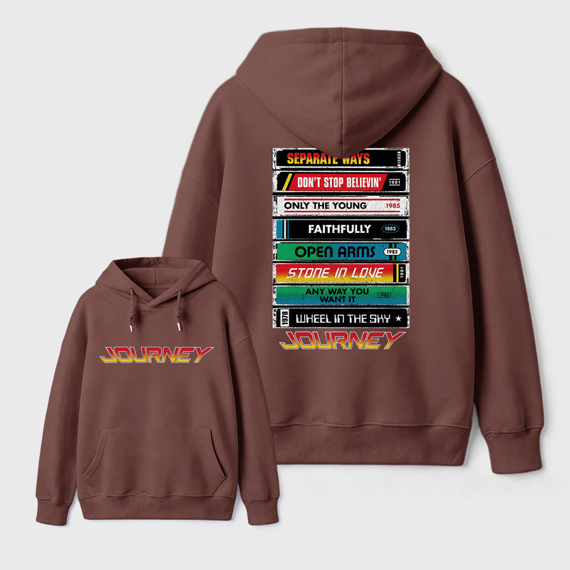 Journey Band Vintage Rock Music Hoodie