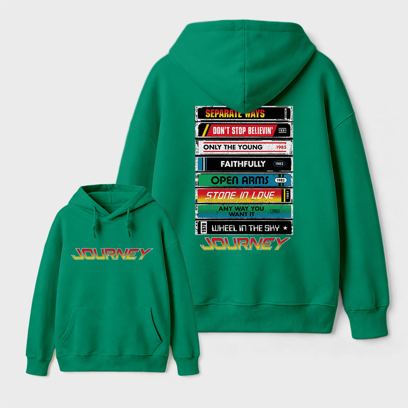 Journey Band Vintage Rock Music Hoodie