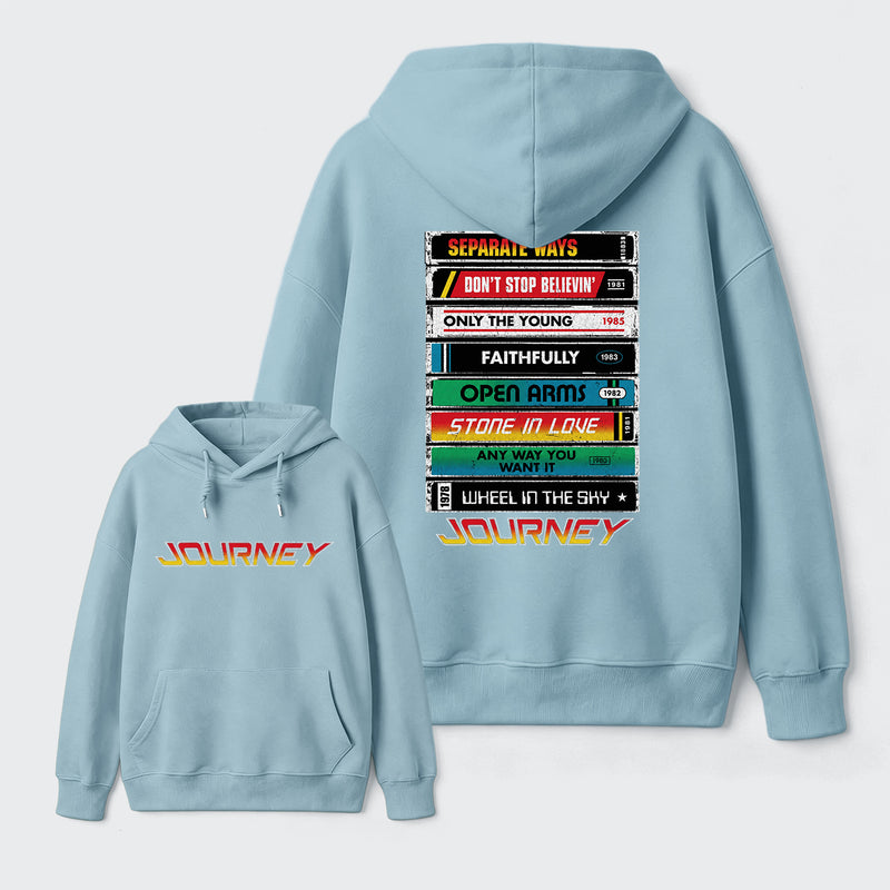 Journey Band Vintage Rock Music Hoodie
