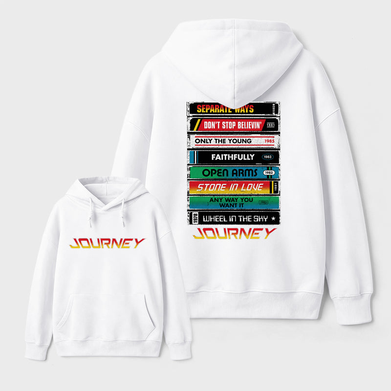 Journey Band Vintage Rock Music Hoodie