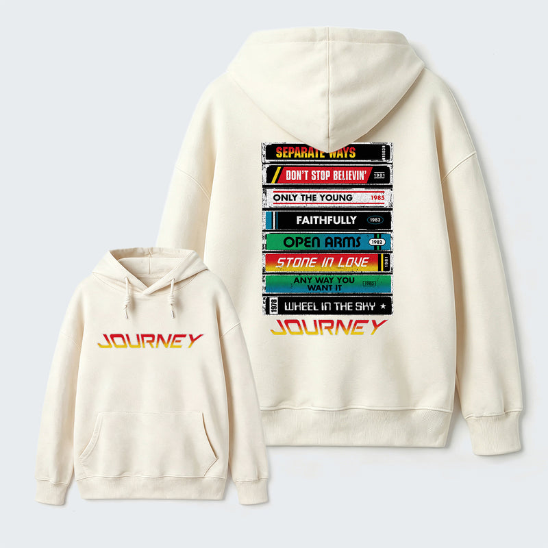 Journey Band Vintage Rock Music Hoodie