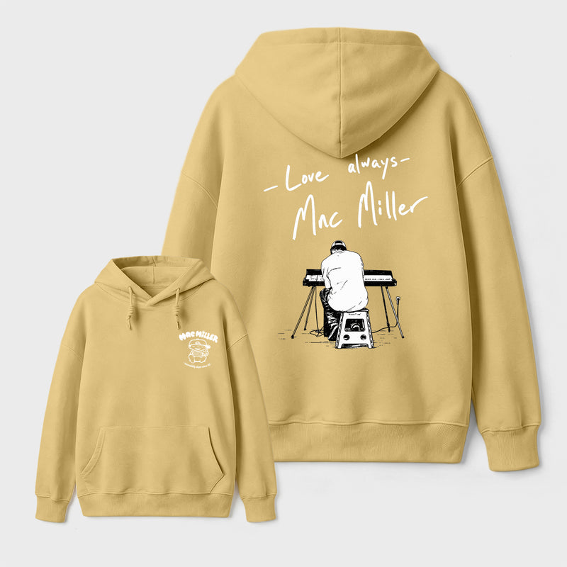 Mac Miller Love Always Vintage Hip Hop Graphic Hoodie